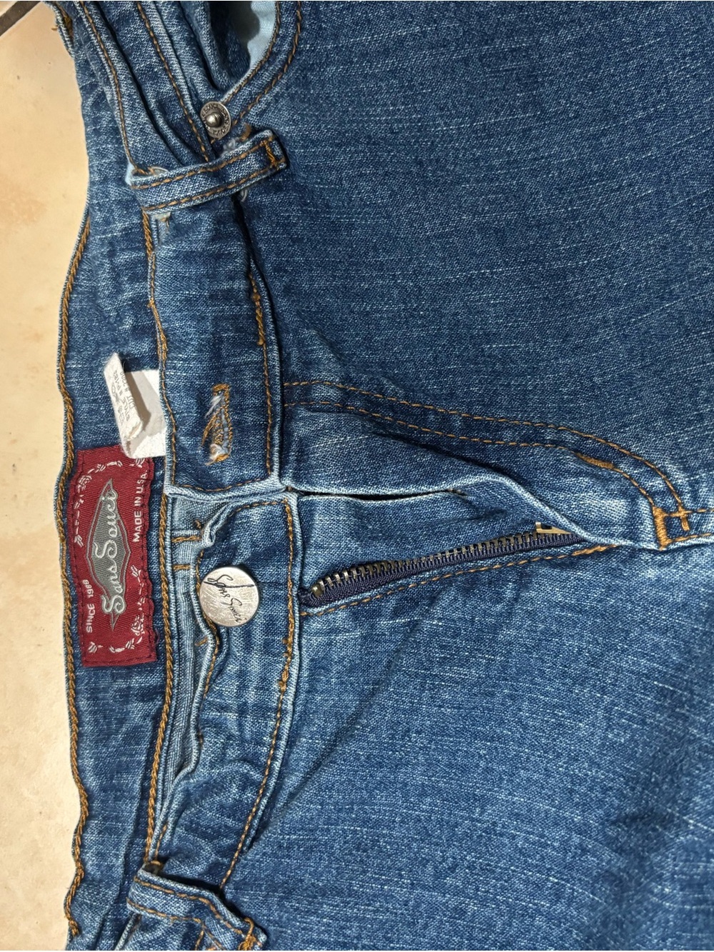 Embellished Flare Jeans - Blue Denim - Picture 3 of 6